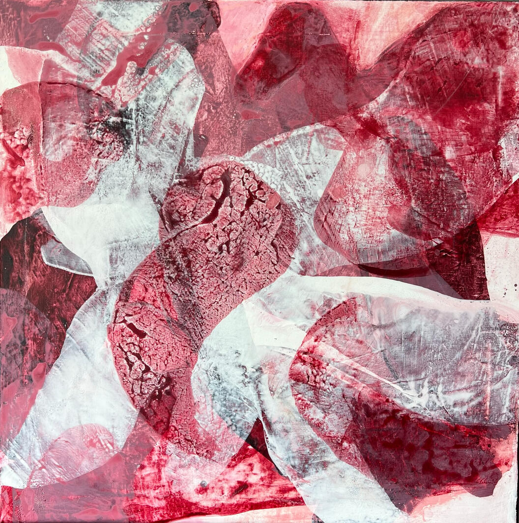 Lady in Red (70 x 70 cm)